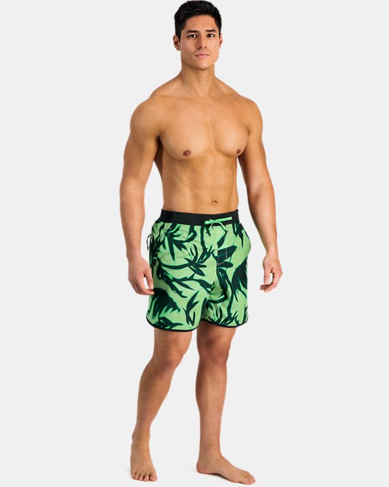 Men's UA Palm Swim Shorts, Green, pdpMainDesktop image number 2